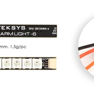 cветодиодный led модуль matek 2812 arm light system ws2812arm-6 5v ws2812 led strip rc night light rc drone fpv racing
