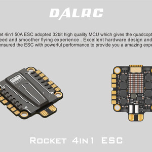 dalrc rocket 4in1 esc 50a four-in-one esc регуляторы скорости ракета 4в1 далрс