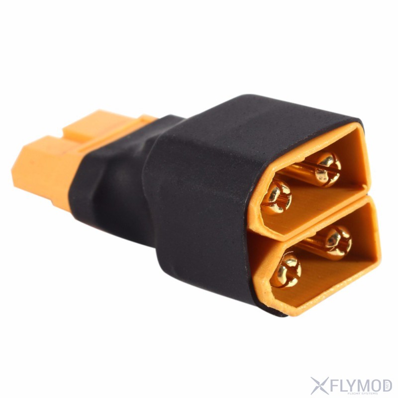 xt60 parallel conversion plug battery adapter Переходник xt60 male to 2 xt60 female адаптер