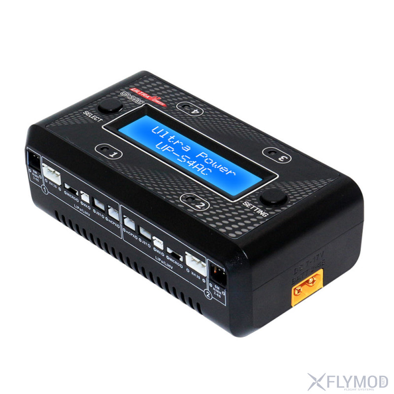 Зарядное устройство ultra power up-s4ac 2s lipo lihv four channels ac dc charger