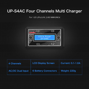 Зарядное устройство ultra power up-s4ac 2s lipo lihv four channels ac dc charger