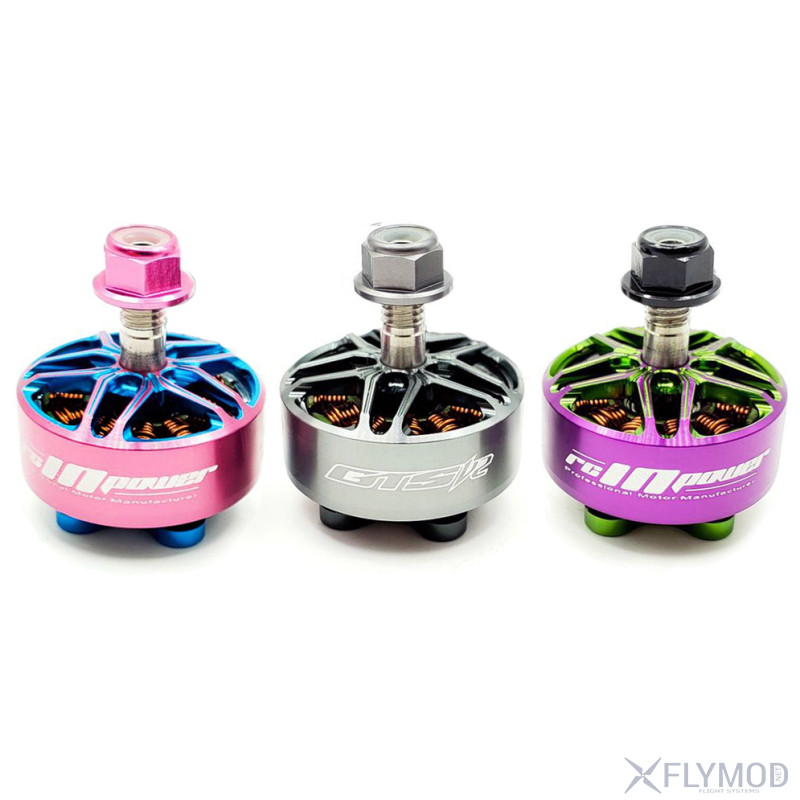 rcinpower gts-v2 2207plus 2207 2750kv 2500kv 1860kv 4-6s brushless motor for rc drone fpv racing pink 1860kv  Бесколлекторные моторы