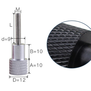aluminum alloy handle stainless steel screw knurled m5 Винт с накатанной головкой из нержавеющей стали с накатанной головкой болт накаткой