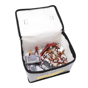 Защитная сумка для хранения lipo аккумуляторов double zipper bag
