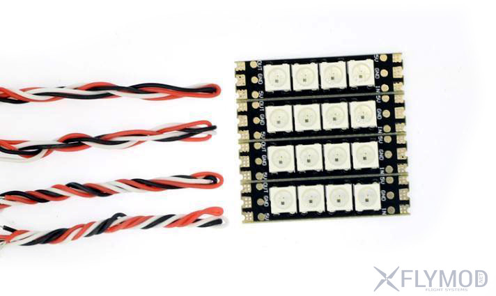 Светодиодный led модуль skystars flashbang sks6  4 полоски по 4 светодиода