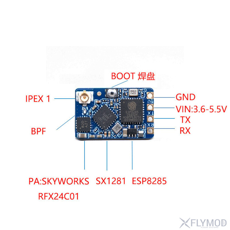 Приёмник BAYCK ExpressLRS 2 4GHz Nano ELRS
