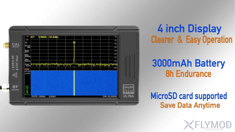 Аналізатор спекру частот TinySA Ultra 4  100k 5 3GHz