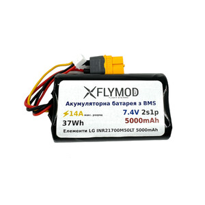 Акумулятор Flymod 5000mAh 7 4V 2S Li-ion XT60