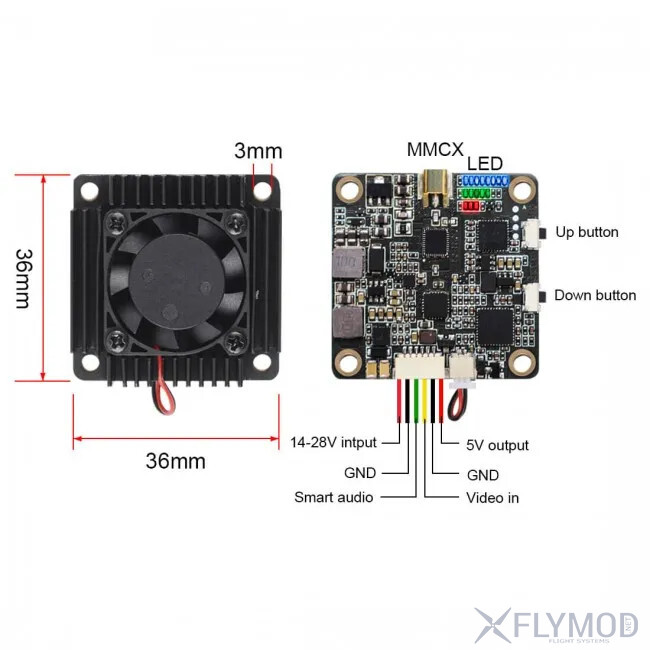 Відео передавач AKK Ultra Long Range All Channels Version 3W 4 9G Low Band VTX параметри