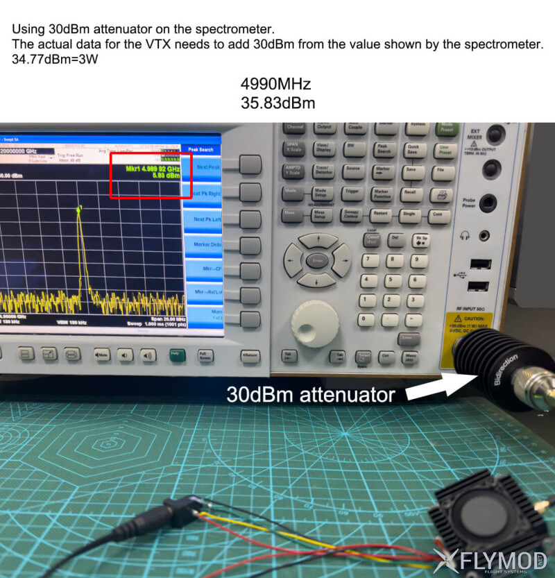 Відео передавач AKK Ultra Long Range 3W 4.9G Low Band VTX на 80 каналів тест мощности потужності hidden