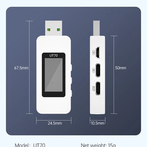 Цифровий USB-тестер ALIENTEK UT70