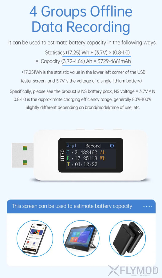 Цифровий USB-тестер ALIENTEK UT70