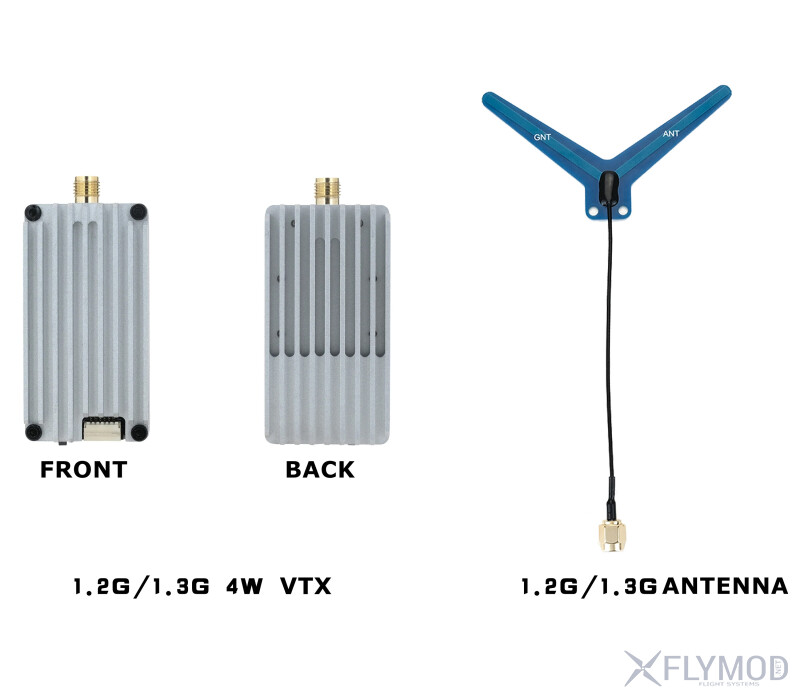 Відео передавач Rush 1 3GHz 4W VTX на 8 каналів