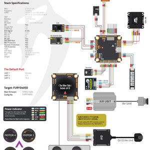 Стек контролю польоту  MAMBA F405 MK2 V2 з ESC F55 6S 55A