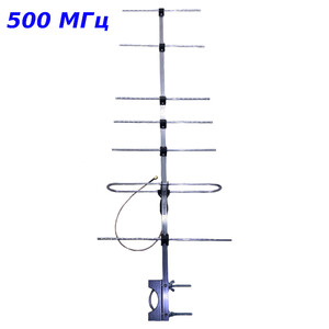 Спрямована антена Yagi на 500Мгц з посиленням 11 6dBi