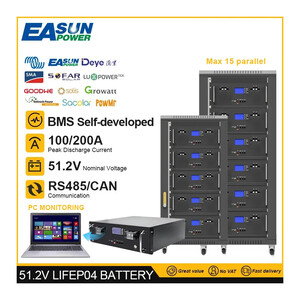 Літі вий акумулятор LiFePO4 Easun 6000  Циклів 51 2v 100Ah 5KW