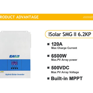Автономний інвертор EASUN 6 2KW 6 2KP 120А з WiFi