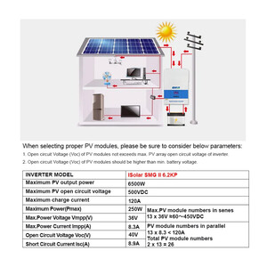 Автономний інвертор EASUN 6 2KW 6 2KP 120А з WiFi