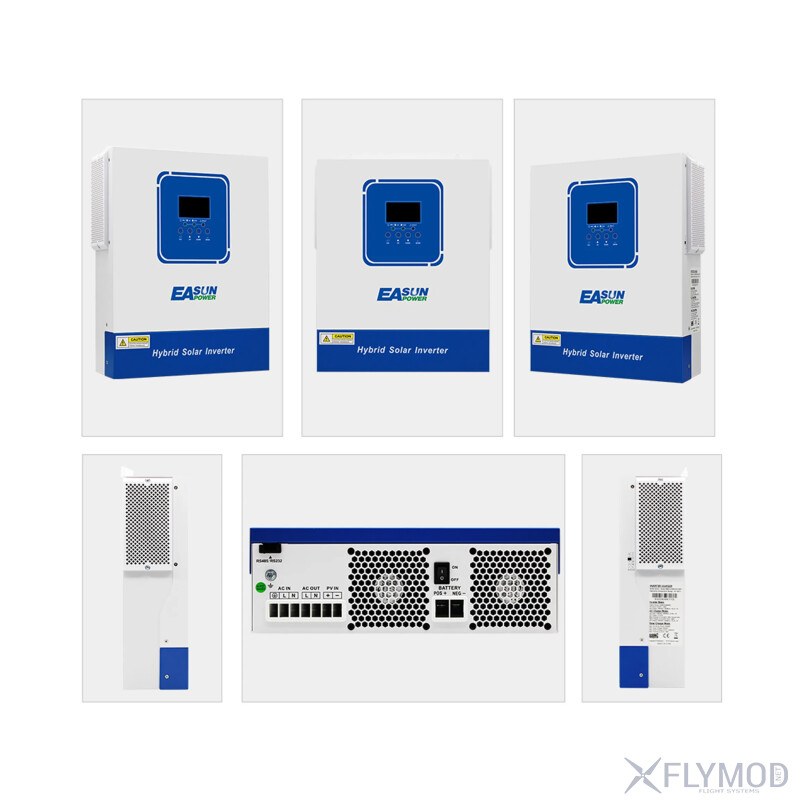 Гібридний сонячний інвертор EASUN 4KW 24V 100А з WiFi