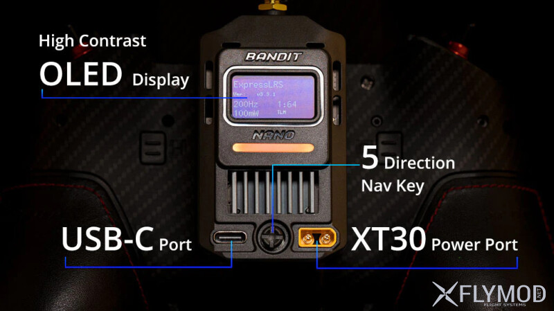 Модуль передавача RadioMaster Bandit Nano 915MHz ExpressLRS 1W