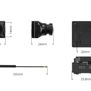 Комплект цифрової системи CADDXFPV Walksnail Avatar GT KIT з гіроскопом на 2 антени