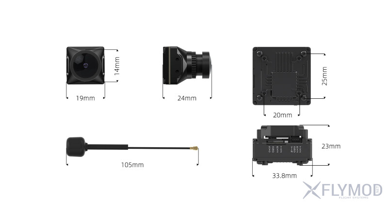 Комплект цифрової системи CADDXFPV Walksnail Avatar GT KIT з гіроскопом на 2 антени