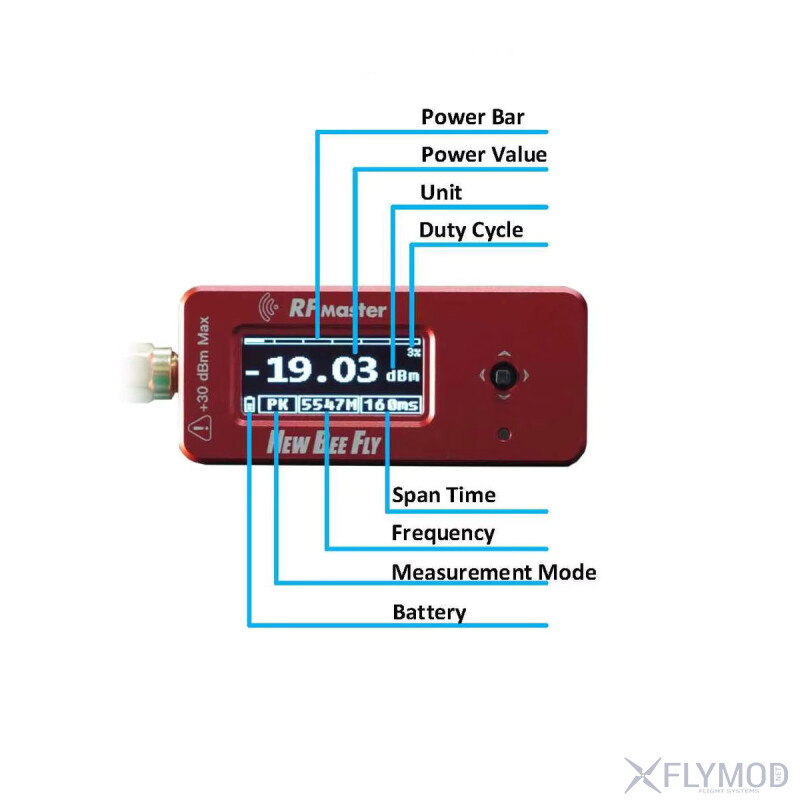 Вимірювач потужності радіосигналу NEW BEE FLY RF MASTER V1 0 USB-C