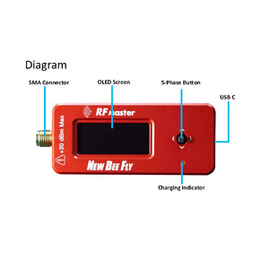 Вимірювач потужності радіосигналу NEW BEE FLY RF MASTER V1 0 USB-C