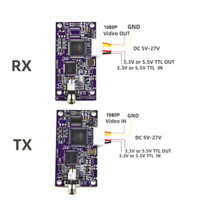 Модуль прийому передачі відео та SBUS сигналу через FC оптику TX RX UART TTL SBUS 1080P AHD відео