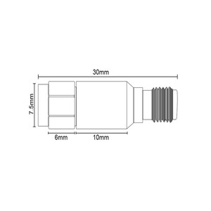 Радіочастотний атенюатор 2W DC 6GHz 5dB 10dB 20dB 30dB