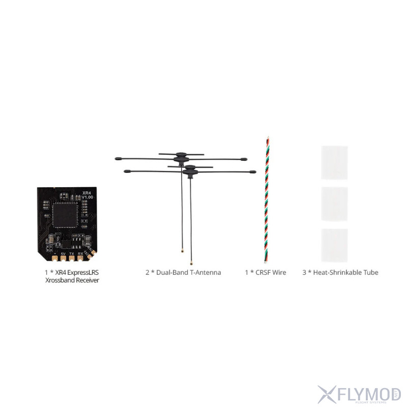 Приймач Radiomaster XR4 Gemini Xrossband Dual-Band ExpressLRS 2 4GHz 900MHz