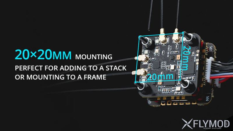 Приймач RadioMaster DBR4 Xross Gemini ExpressLRS Dual Band 2 4GHz 900MHz