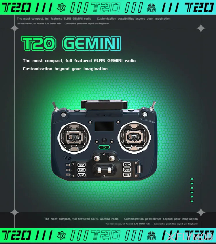 Апаратура радіокерування Jumper T20 V2 Gemini ELRS 2 4G