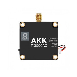 Відео передавач TX8000AC AKK Ultra Long Range 8W 4 9G  -6G Ultra Wide Band 96CH VTX