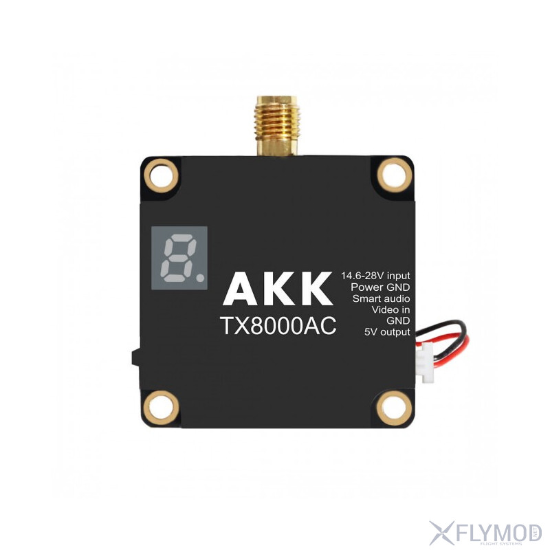 Відео передавач TX8000AC AKK Ultra Long Range 8W 4 9G  -6G Ultra Wide Band 96CH VTX