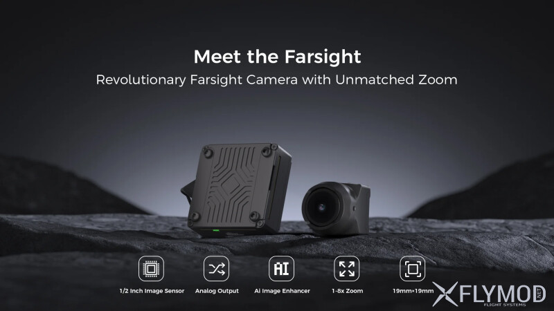 Аналогова Zoom камера Caddx Farsight 1500TVL 1 2  4 3