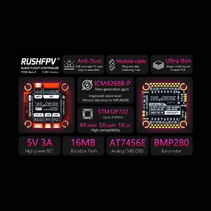 Контролер польоту RUSH BLADE F722 30x30 для аналогової версії V2
