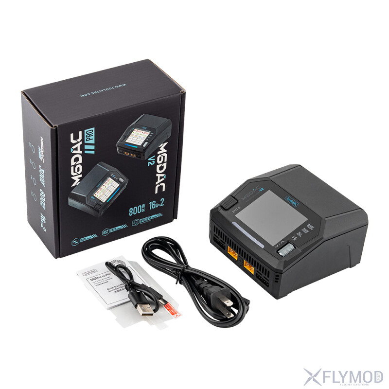 Зарядний пристрій ToolkitRC M6DAC V2 AC 200W DC 800W 65W
