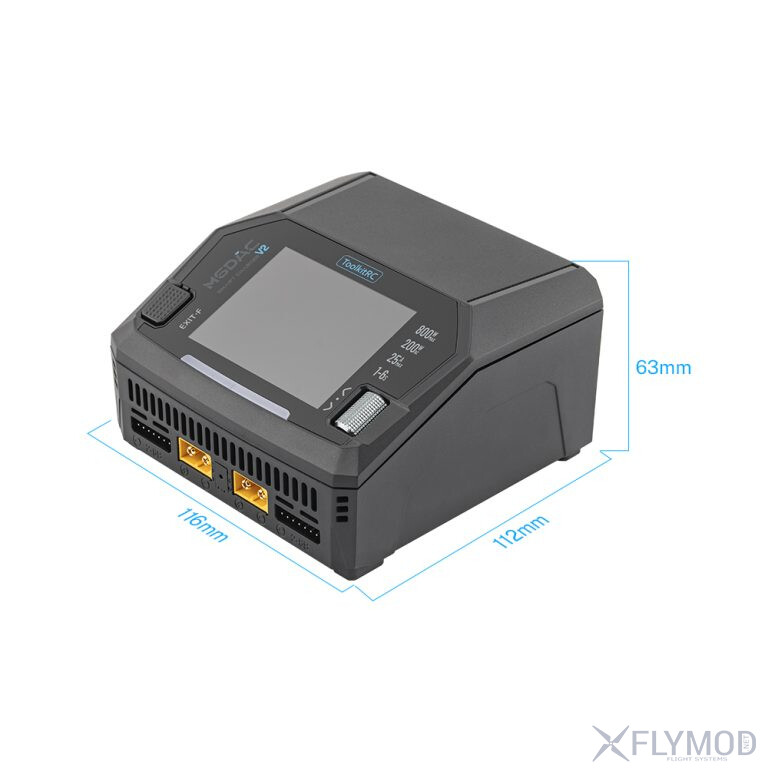 Зарядний пристрій ToolkitRC M6DAC V2 AC 200W DC 800W 65W