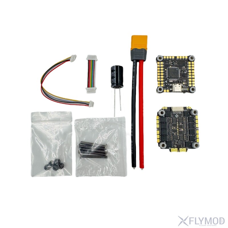 Стек контролю польоту FlyFishRC F4 V01 ESC 50A 60A 1-8S 30x30мм