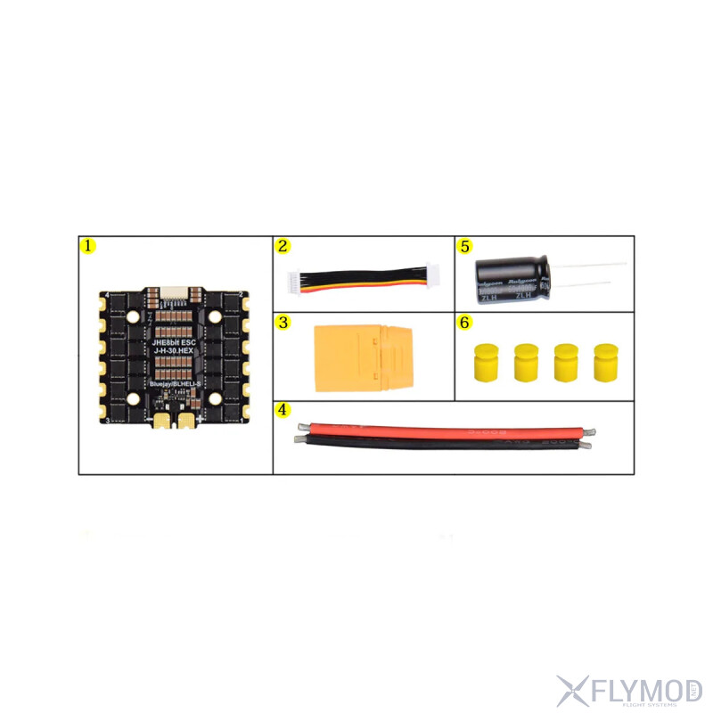 Регулятор швидкості ESC JHEMCU RuiBet 90A 4IN1 3-8S