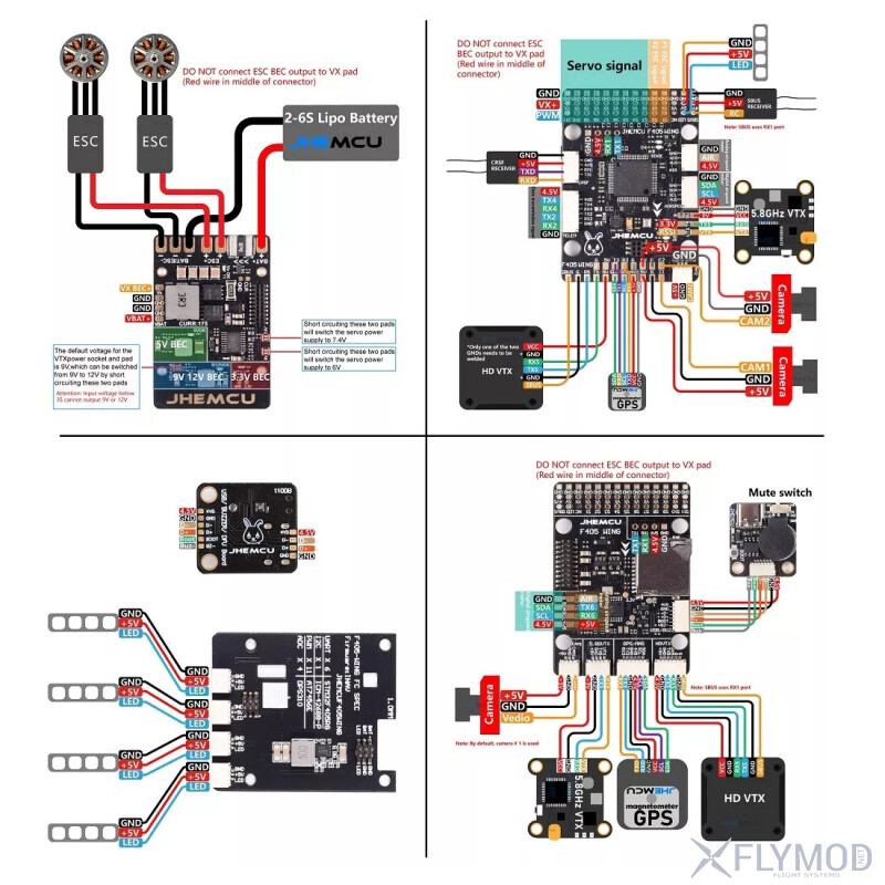 Польотний стек JHEMCU F405 WING для крила