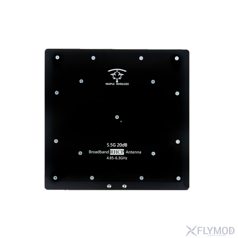 Спрямована патч антена Broadband Maple Wireless 4 9-6G 20dB RHCP