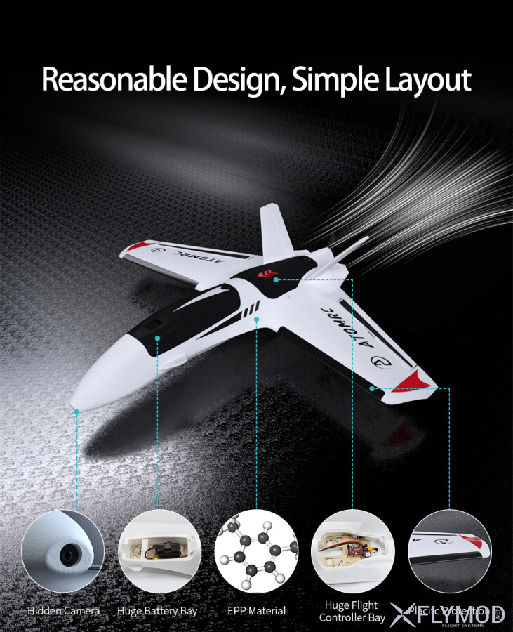 Літаюче крило Atomrc Dolphin Fixed-wing 845мм RTH