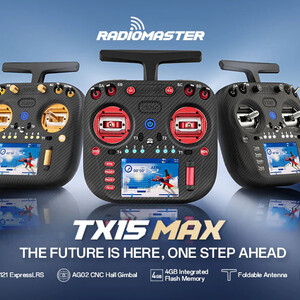 Апаратура радіокерування RadioMaster TX15 Max 2 4GHz   Sub-G 900MHz 16CH