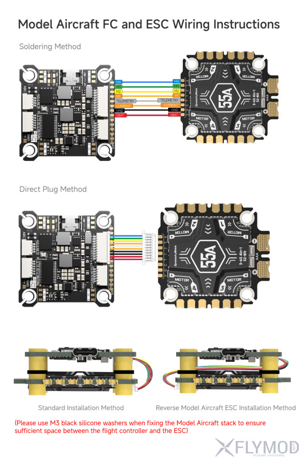 Стек контролю польоту SpeedyBee F405 V5 OX32 55A 30x30 FC ESC