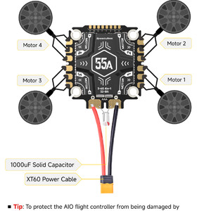Стек контролю польоту SpeedyBee F405 V5 OX32 55A 30x30 FC ESC