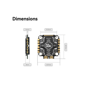 Регулятор швидкості SpeedyBee OX32 55A 30x30 4в1 3-6s ESC
