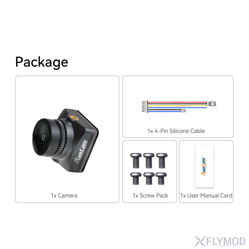 Камера RunCam Phoenix 2 SPV5 1200TVL 1   3   BSI CMOS 4 3 NTSC   PAL