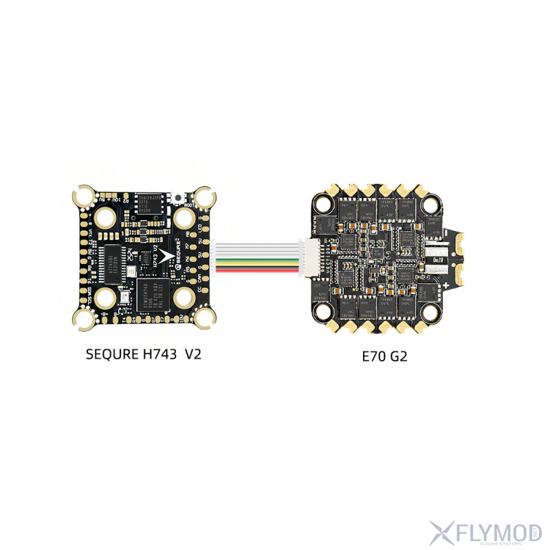 Стек контролю польоту SEQURE H743 V2 E70 G2 FC 70A 128K ESC 4 - 8S